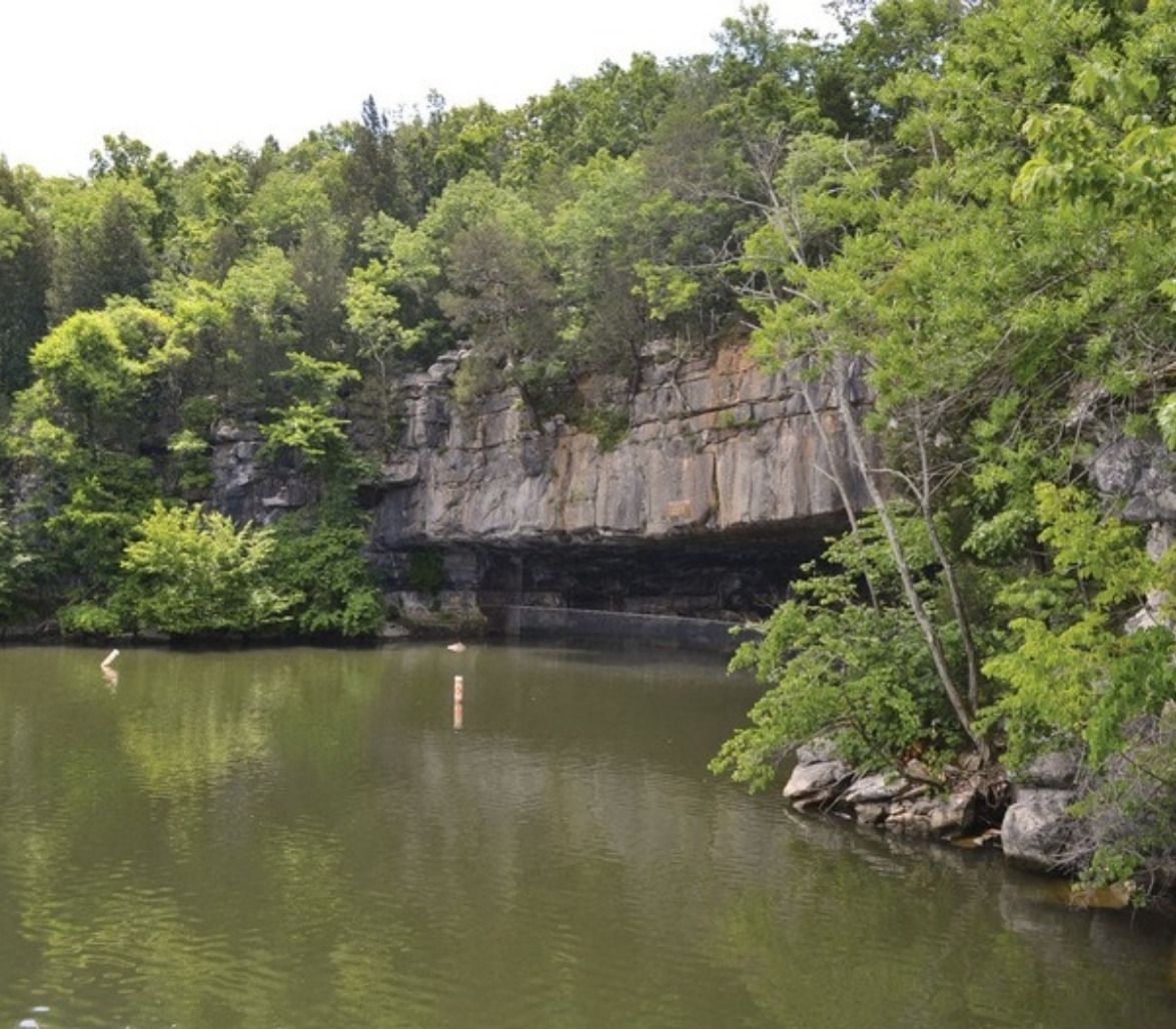 Limestone cliffs above Nickajack Lake